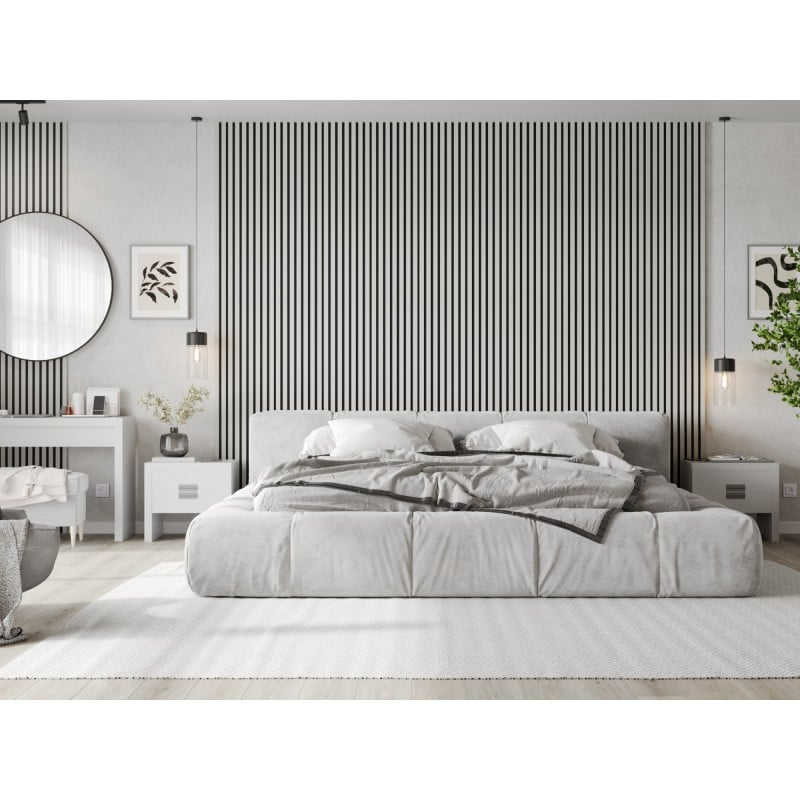 Mexen Lam-F Akustische Wandpaneele 275 x 31,5 cm, Filz 6 mm, Weiß Glanz - S105-275317-2812-054