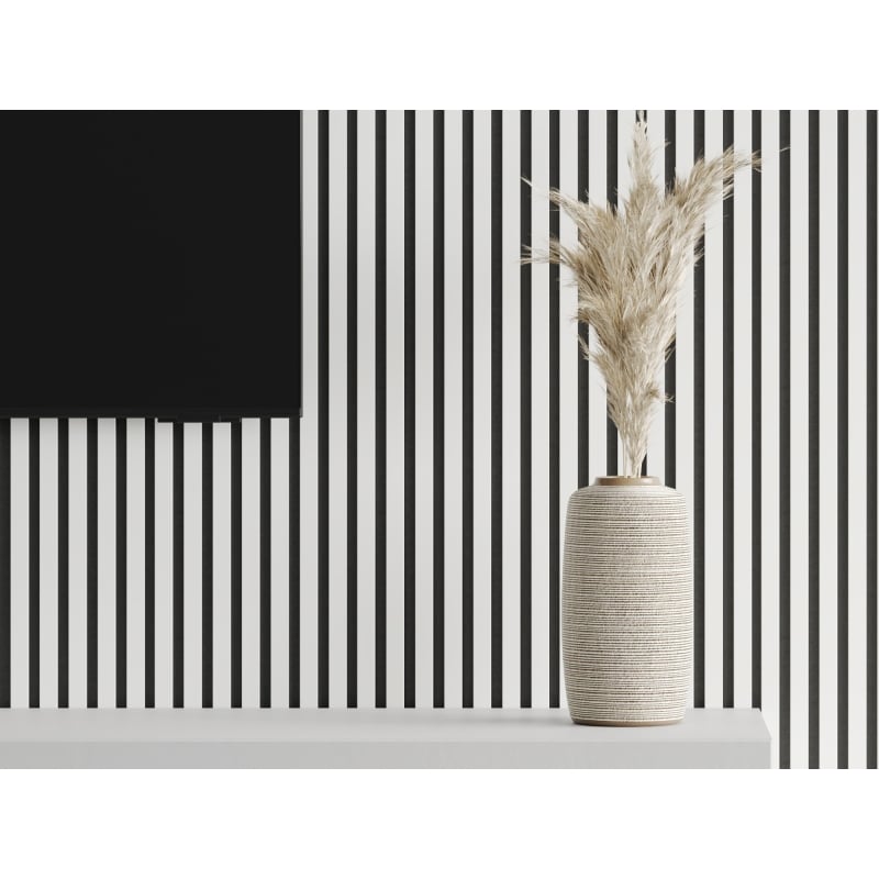 Mexen Lam-F lamele ścienne akustyczne 275 x 31,5 cm, filc 6 mm, Biały Połysk - S105-275317-2812-054