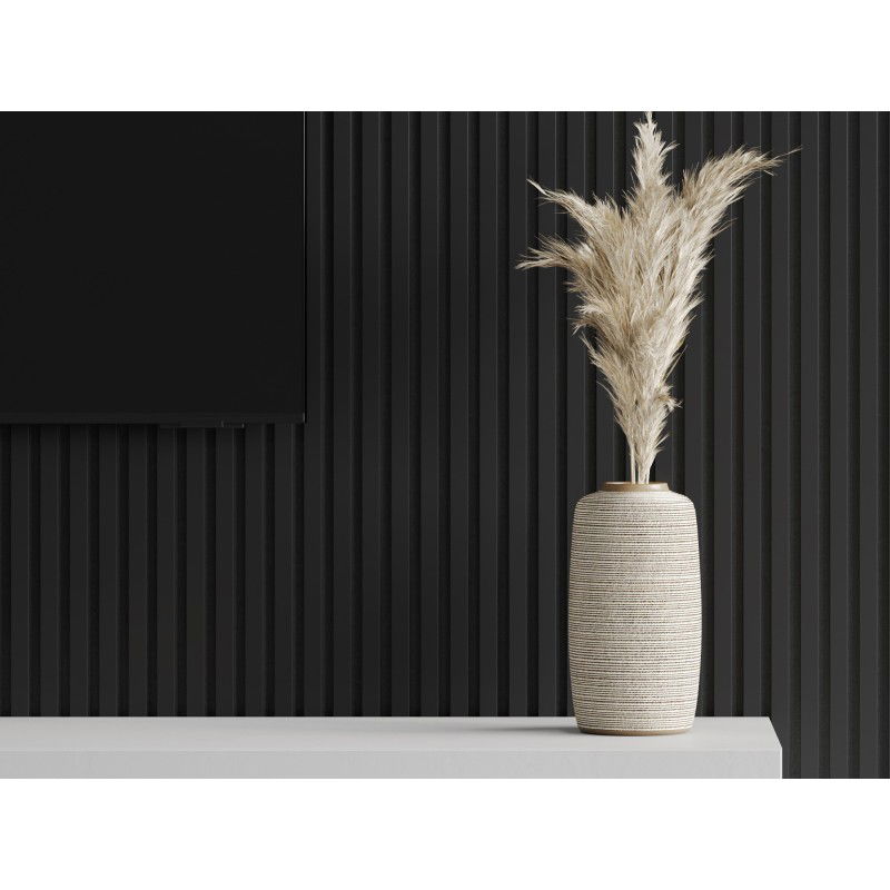 Mexen Lam-F ακουστικά πάνελ τοίχου 275 x 31,5 cm, τσόχα 6 mm, Μαύρο Γυαλιστερό