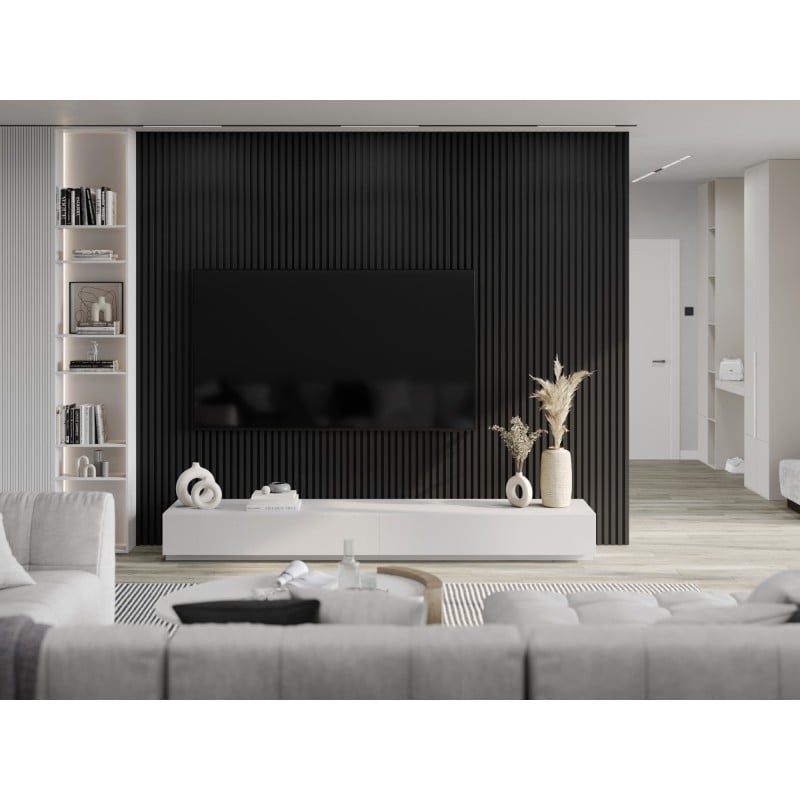 Mexen Lam-F ακουστικά πάνελ τοίχου 275 x 31,5 cm, τσόχα 6 mm, Μαύρο Γυαλιστερό