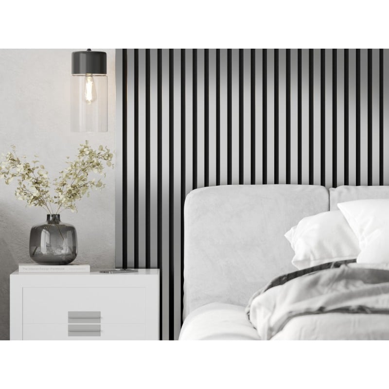 Mexen Lam-F Akustik-Wandlamellen 275 x 31,5 cm, Filz 6 mm, Silber - S105-275317-2812-056