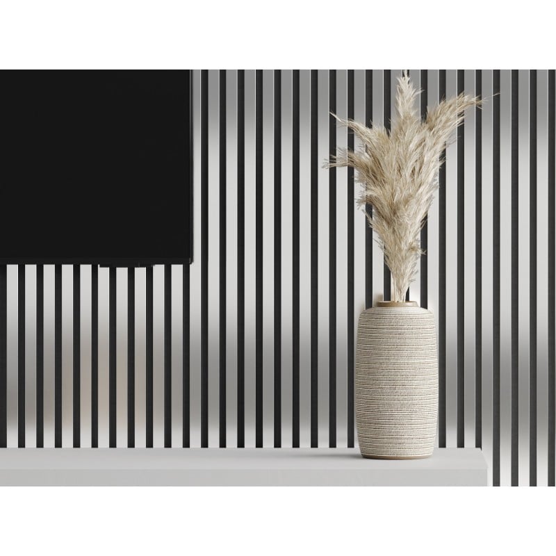 Mexen Lam-F Akustik-Wandlamellen 275 x 31,5 cm, Filz 6 mm, Silber - S105-275317-2812-056