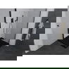 Mexen Pretoria douchecabine draaideur 100 x 100 cm, transparant, zwart + Flat douchebak, zwart - 852-100-100-70-00-4070B