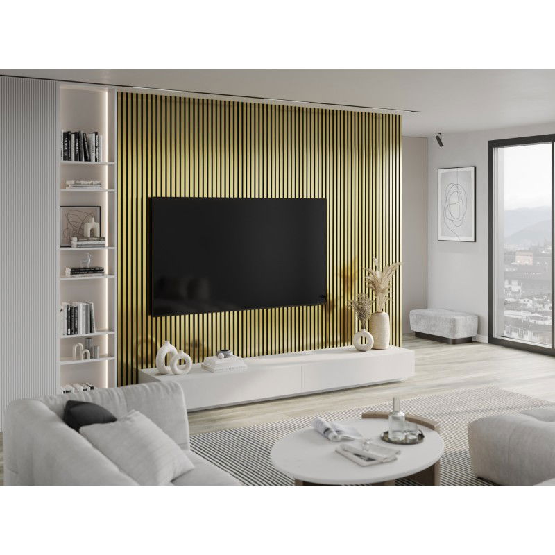 Mexen Lam-F lames murales acoustiques 275 x 31,5 cm, feutre 6 mm, Doré - S105-275317-2812-057