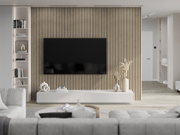 Mexen Lam-F acoustic wall panels 275 x 31.5 cm, felt 6 mm, Pearl Oak - S105-275317-2812-058