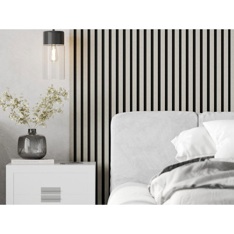 Mexen Lam-F ακουστικά πάνελ τοίχου 275 x 31,5 cm, τσόχα 6 mm, Ανοιχτό Γκρι