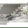 Mexen Lam-F Wandleisten akustisch 275 x 31,5 cm, Filz 6 mm, Leinen Grau - S105-275317-2812-068