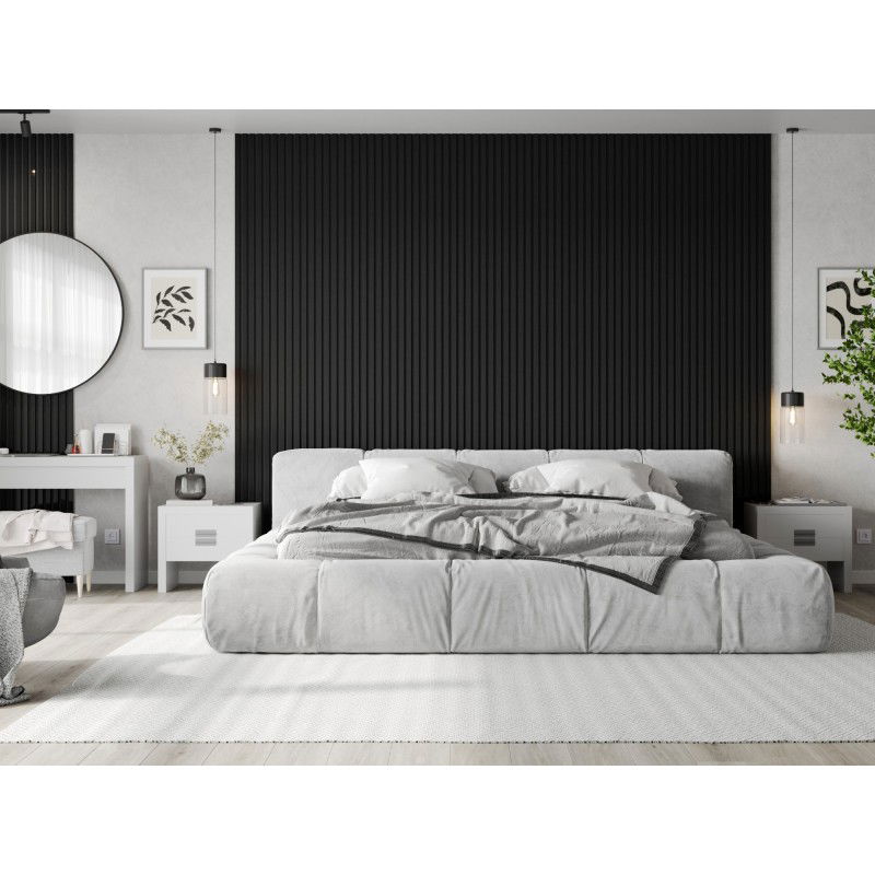 Mexen Lam-F Acoustic Wall Slats 275 x 31.5 cm, 6 mm Felt, Black Linen - S105-275317-2812-069