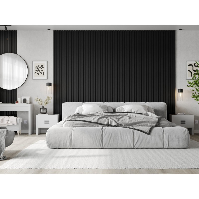 Mexen Lam-F lamelles murales acoustiques 275 x 31,5 cm, feutre 6 mm, Lin Noir - S105-275317-2812-069