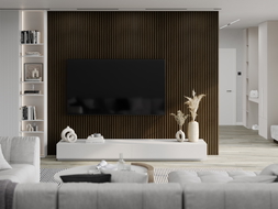 Mexen Lam-F acoustic wall slats 275 x 31.5 cm, 6 mm felt, Wenge - S105-275317-2812-071