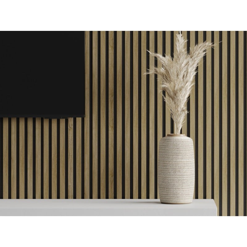 Mexen Lam-F lamele ścienne akustyczne 275 x 31,5 cm, filc 6 mm, Dąb Klasyczny - S105-275317-2812-072
