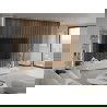 Mexen Lam-F lames murales acoustiques 275 x 31,5 cm, feutre 6 mm, Chêne Mocca - S105-275317-2812-074