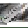 Mexen Mist T Duschkabine schwenkbar 85 x 80 cm, transparent, schwarz - 8A4T-085-080-70-00