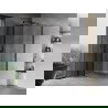 Mexen Mist T Duschkabine schwingbar 90 x 90 cm, transparent, schwarz - 8A4T-090-090-70-00