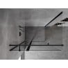 Mexen Mist T Duschkabine schwenkbar 120 x 90 cm, transparent, schwarz - 8A4T-120-090-70-00