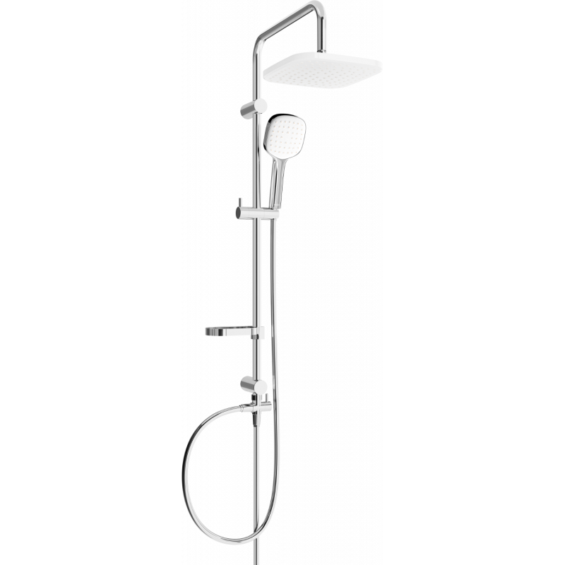 Mexen X33 douchestang, chroom/wit - 798333391-02