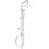 Mexen X33 douchestang, chroom/wit - 798333391-02