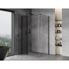 Mexen Mist T Duschkabine, schwenkbar 80 x 100 cm, transparent, schwarz - 8A4T-080-100-70-00