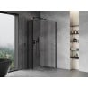 Mexen Mist T cabine de douche pivotante 100 x 100 cm, transparent, noire - 8A4T-100-100-70-00