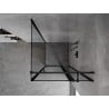 Mexen Mist T kabina prysznicowa uchylna prawa 70 x 70 cm, czarna ramka, czarna - 8A4T-070-070-70-70-P