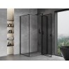Mexen Mist T kabina za tuš s desnim otvaranjem 70 x 80 cm, crni okvir, crna - 8A4T-070-080-70-70-P