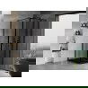 Mexen Mist T Duschkabine schwenkbar rechts 80 x 80 cm, schwarzer Rahmen, schwarz - 8A4T-080-080-70-70-P