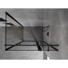 Mexen Mist T Duschkabine schwenkbar rechts 120 x 90 cm, schwarzer Rahmen, schwarz - 8A4T-120-090-70-70-P