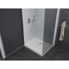 Mexen Pretoria zakretna tuš kabina 80 x 110 cm, grafit, krom + tuš kada Flat - 852-080-110-01-40-4010