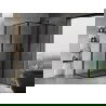 Mexen Mist T Duschkabine rechts 100 x 120 cm, schwarzer Rahmen, schwarz - 8A4T-100-120-70-70-P