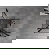Mexen Mist T Duschkabine schwenkbar rechts 120 x 120 cm, schwarzer Rahmen, schwarz - 8A4T-120-120-70-70-P