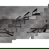 Mexen Mist T cabine de douche pivotante gauche 120 x 90 cm, grille noire, noire - 8A4T-120-090-70-77-L