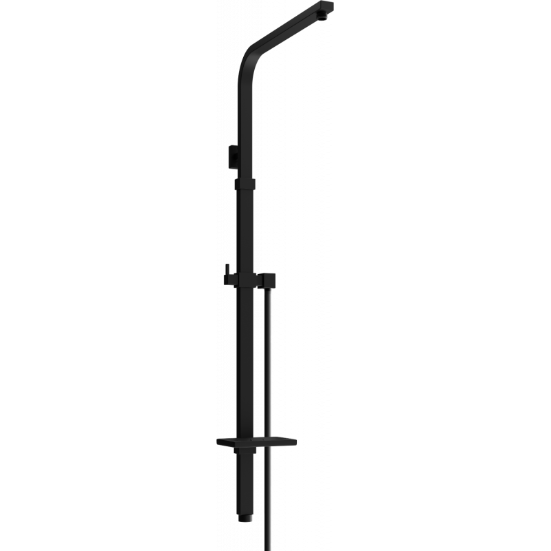 Mexen Q shower column, black - 79395-70