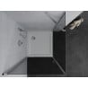 Mexen Pretoria kabina prysznicowa uchylna 90 x 90 cm, grafit , chrom + brodzik Flat - 852-090-090-01-40-4010