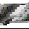 Mexen Mist T Duschkabine schwenkbar rechts 70 x 70 cm, schwarzes Gitter, schwarz - 8A4T-070-070-70-77-P