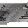 Mexen Mist T Duschkabine schwenkbar rechts 70 x 70 cm, schwarzes Gitter, schwarz - 8A4T-070-070-70-77-P