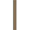 Mexen Lam-B wall slat sample, 4 mm HDF board, technical veneer, Golden Oak - S100-003-S