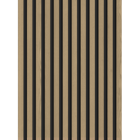 Mexen Lam-B sample of wall slats, 4 mm HDF board, technical veneer, Noble Oak - S100-004-S
