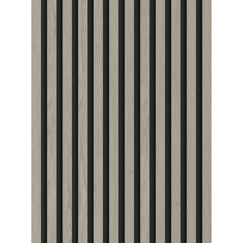 Mexen Lam-B Probe Wandlamellen 275 x 30 cm, HDF-Platte 4 mm, technisches Furnier, Graueiche - S100-005-S