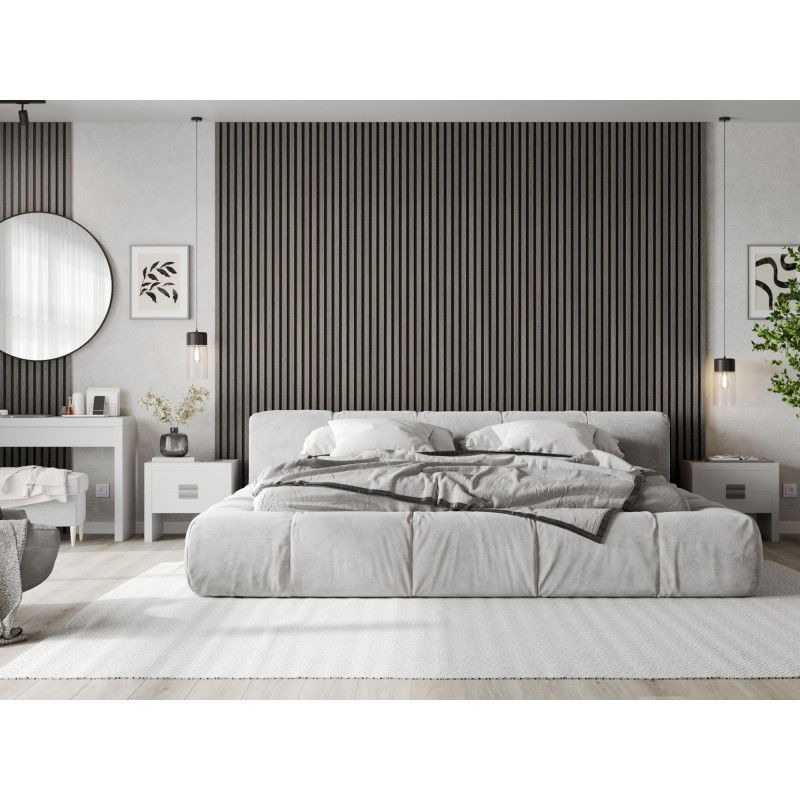 Mexen Lam-B sample of wall slats, 4 mm HDF board, technical veneer, Silver Oak - S100-007-S