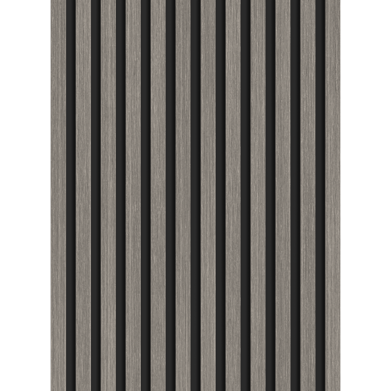 Mexen Lam-B Muster der Wandlamellen 275 x 30 cm, HDF-Platte 4 mm, technisches Furnier, Silberneiche - S100-007-S