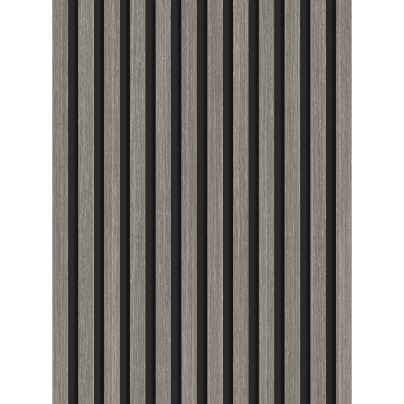 Mexen Lam-B sample of wall slats, 4 mm HDF board, technical veneer, Silver Oak - S100-007-S