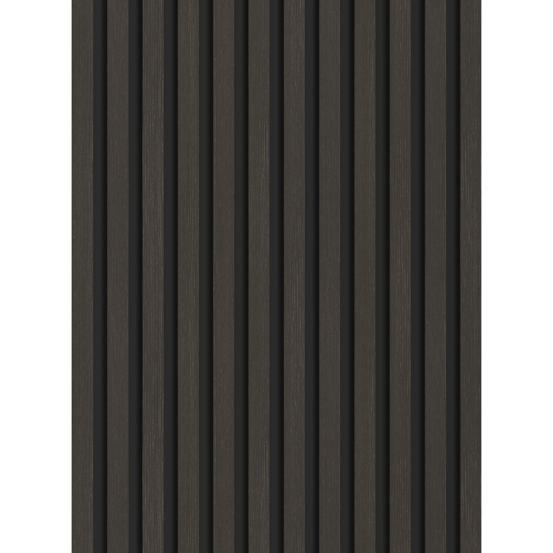 Mexen Lam-B Muster von Wandlamellen 275 x 30 cm, HDF-Platte 4 mm, technisches Furnier, Silberne Walnuss - S100-009-S