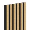 Mexen Lam-B wall slat sample, HDF board 4 mm, technical veneer, Natural Bamboo - S100-011-S