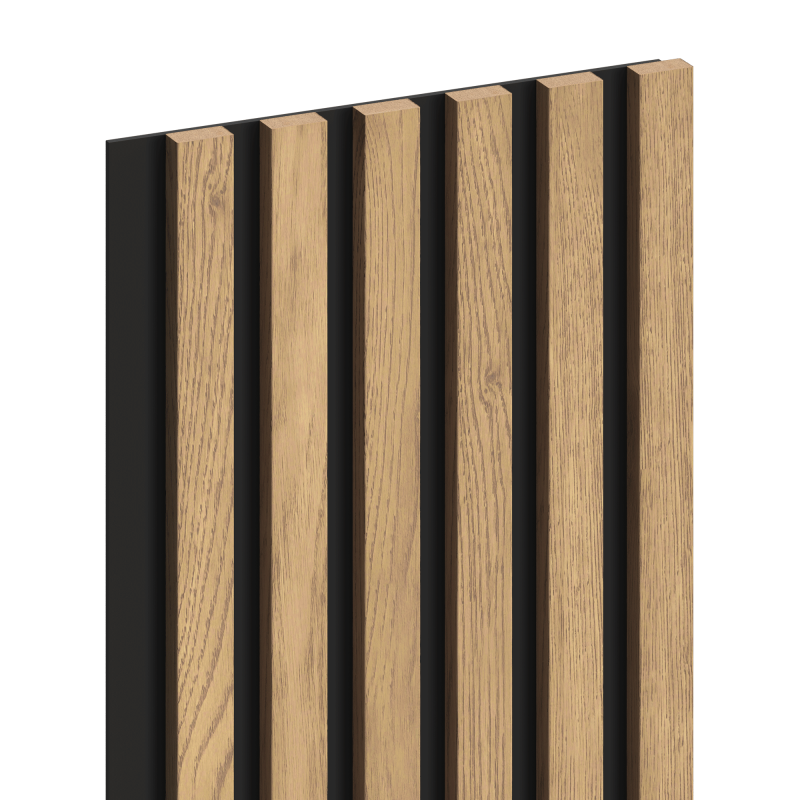 Mexen Lam-B Muster von Wandlamellen 275 x 30 cm, 4 mm HDF-Platte, technisches Furnier, Klassische Kiefer - S100-012-S