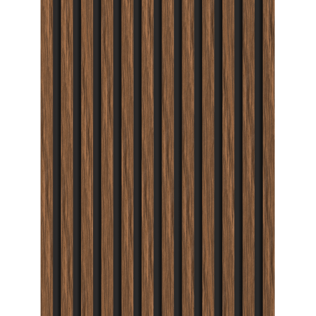 Mexen Lam-B sample of wall slats, 4 mm HDF board, technical veneer, Ruby Mahogany - S100-013-S