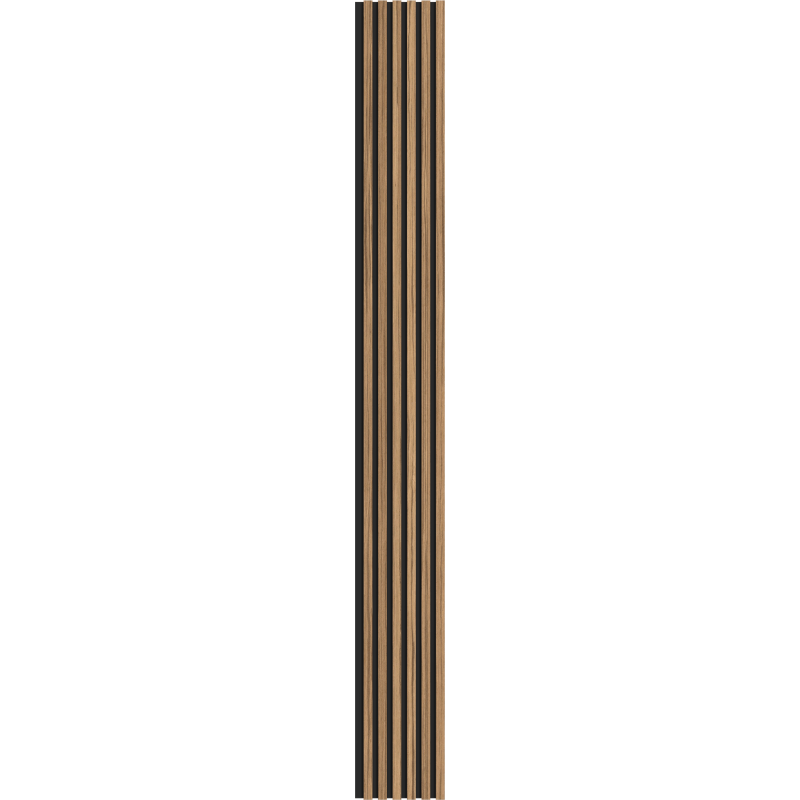 Mexen Lam-B Probe der Wandlamellen 275 x 30 cm, HDF-Platte 4 mm, technisches Furnier, Helles Nussbaumholz - S100-017-S