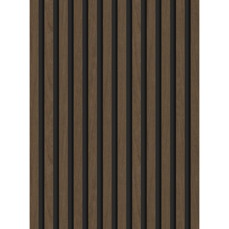 Mexen Lam-B Musterstück der Wandlamellen 275 x 30 cm, HDF-Platte 4 mm, technisches Furnier, Espresso Nuss - S100-019-S