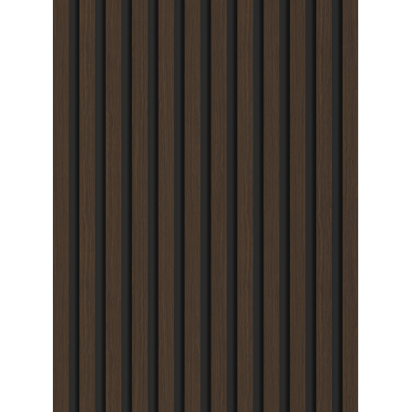 Mexen Lam-B Muster einer Wandlamelle 275 x 30 cm, HDF Platte 4 mm, technisches Furnier, Palisander Nuss - S100-021-S