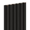 Mexen Lam-B sample of wall slats, 4 mm HDF board, technical veneer, Black Ebony - S100-023-S