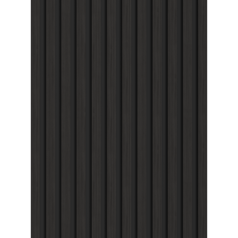 Mexen Lam-B Probe von Wandlamellen 275 x 30 cm, HDF-Platte 4 mm, technisches Furnier, Schwarzes Ebenholz - S100-023-S